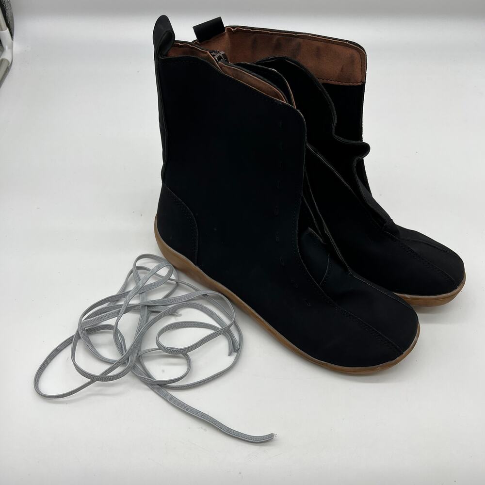 Ankle Boots Round Toe Casual Comfortable Lightweight Black Size 9US /40CN